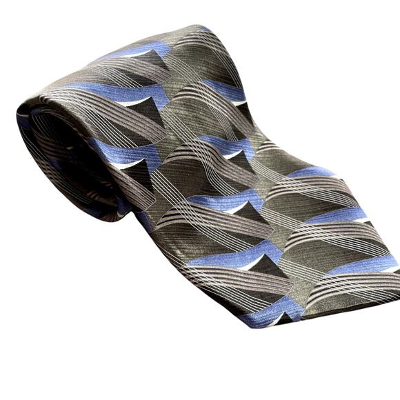 Stafford Other - Stafford 100% imported silk gray blue men's tie 4 inch business casual design